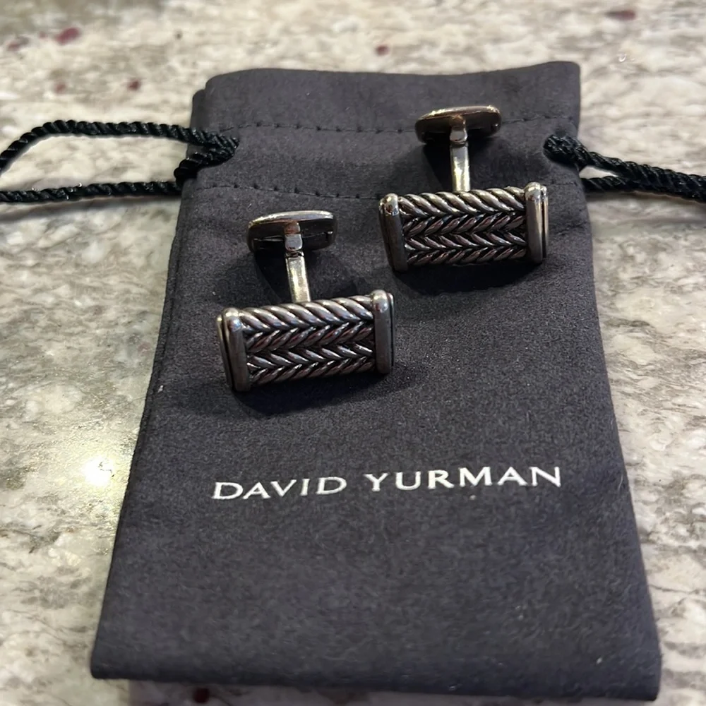 David Yurman Chevron Cufflinks